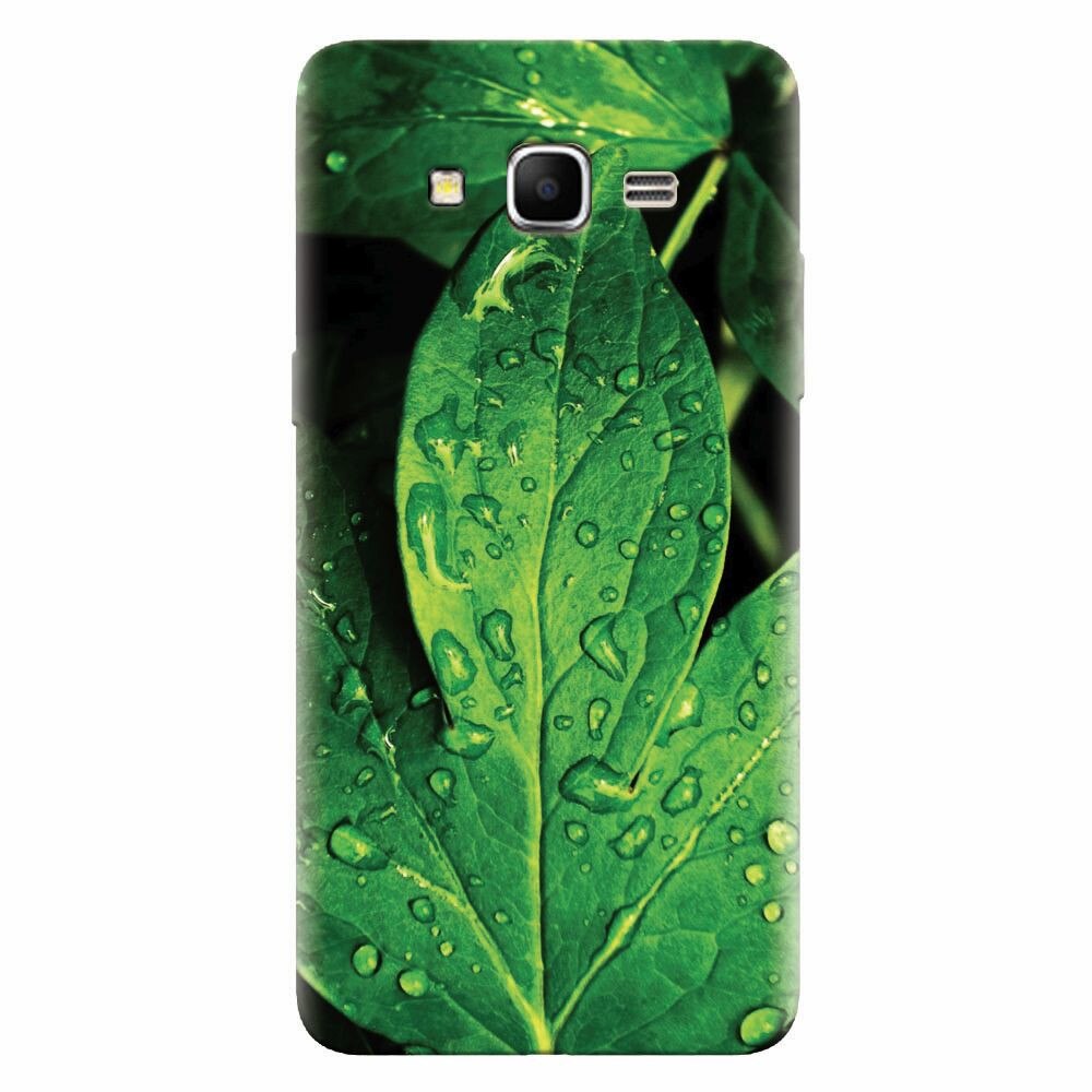 Husa silicon pentru Samsung Grand Prime, Leaves And Dew