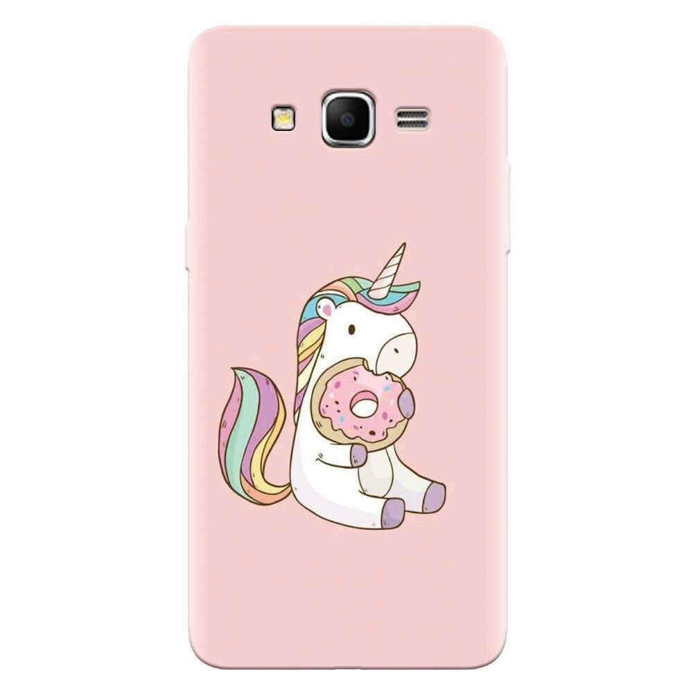 Husa silicon pentru Samsung Grand Prime, Unicorn Donuts