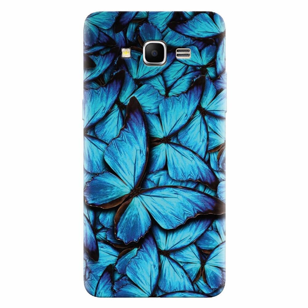 Husa silicon pentru Samsung Grand Prime, Blue Butterfly 101
