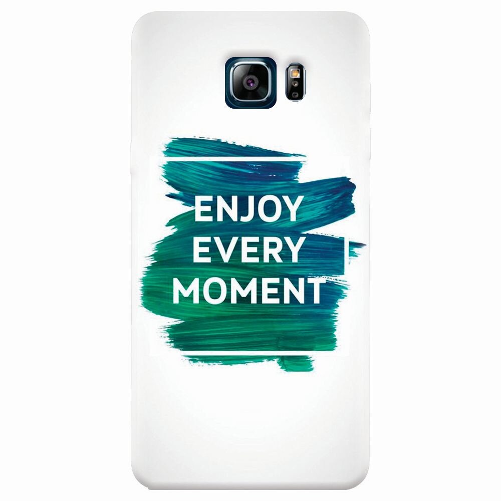 Husa silicon pentru Samsung Galaxy Note 5, Enjoy Every Moment Motivational