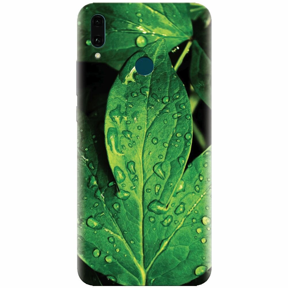 Husa silicon pentru Huawei Y9 2019, Leaves And Dew