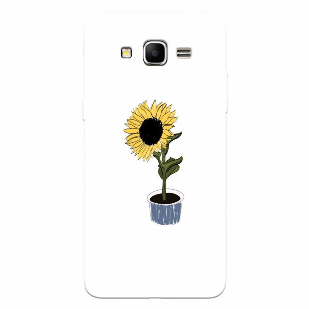 Husa silicon pentru Samsung Grand Prime, Sun Flower
