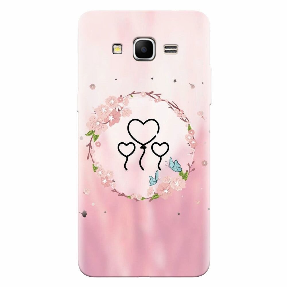 Husa silicon pentru Samsung Grand Prime, Heart Baloons