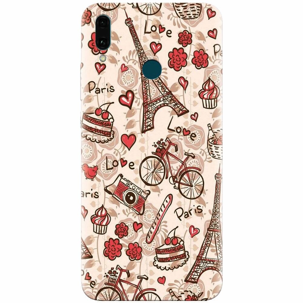 Husa silicon pentru Huawei Y9 2019, Paris Love