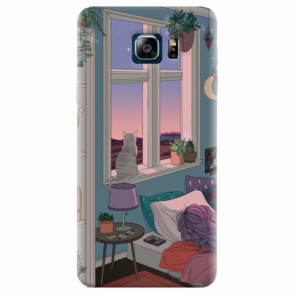 Husa silicon pentru Samsung Galaxy Note 5, Girl Room