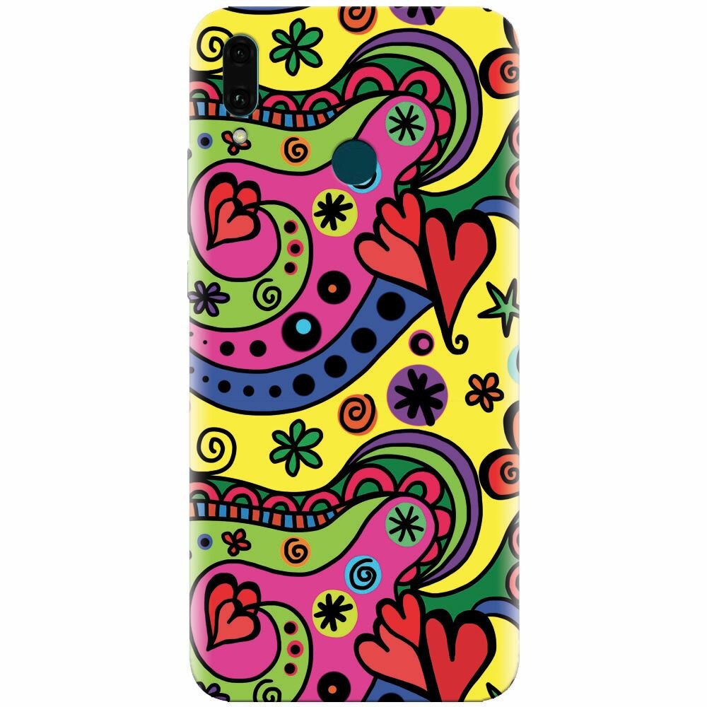 Husa silicon pentru Huawei Y9 2019, Heart Color