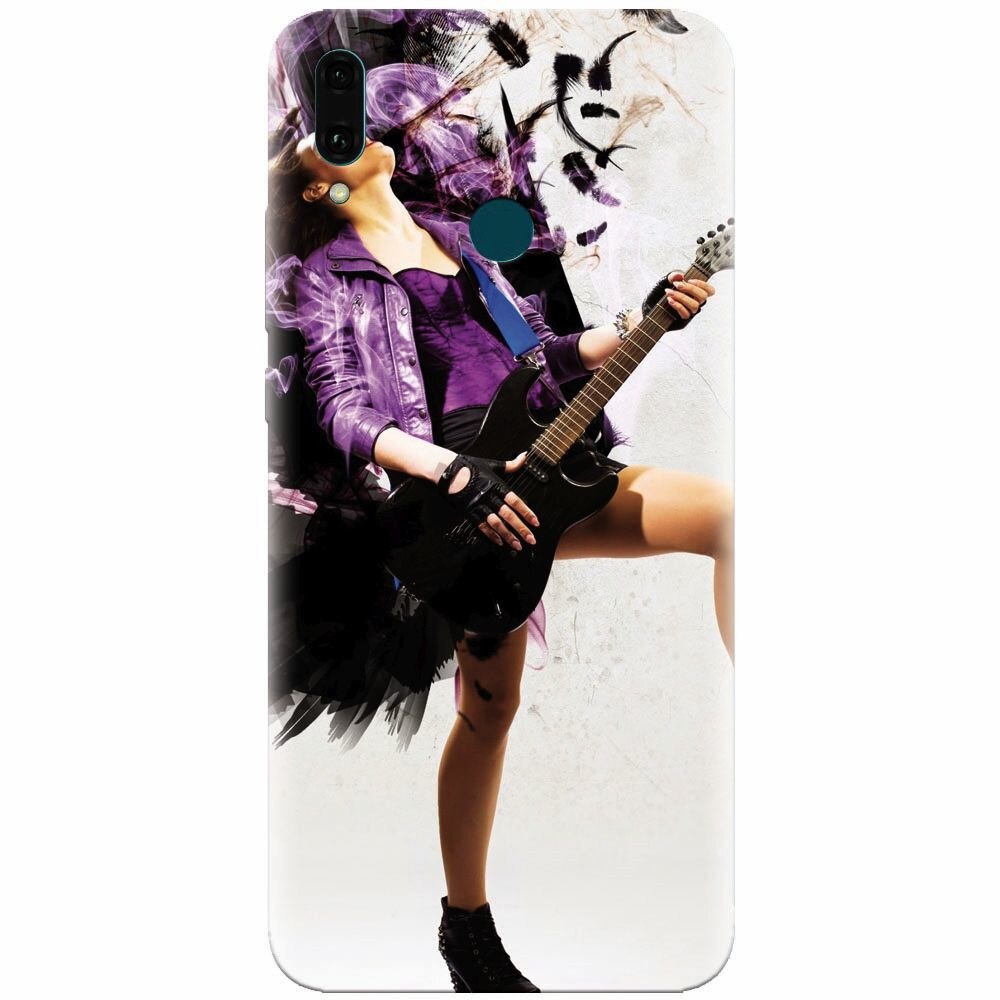 Husa silicon pentru Huawei Y9 2019, Rock Music Girl