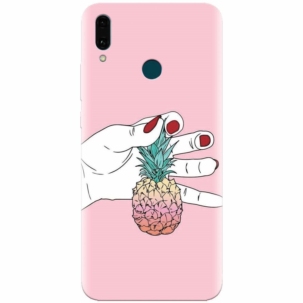 Husa silicon pentru Huawei Y9 2019, Rainbow Pinepple
