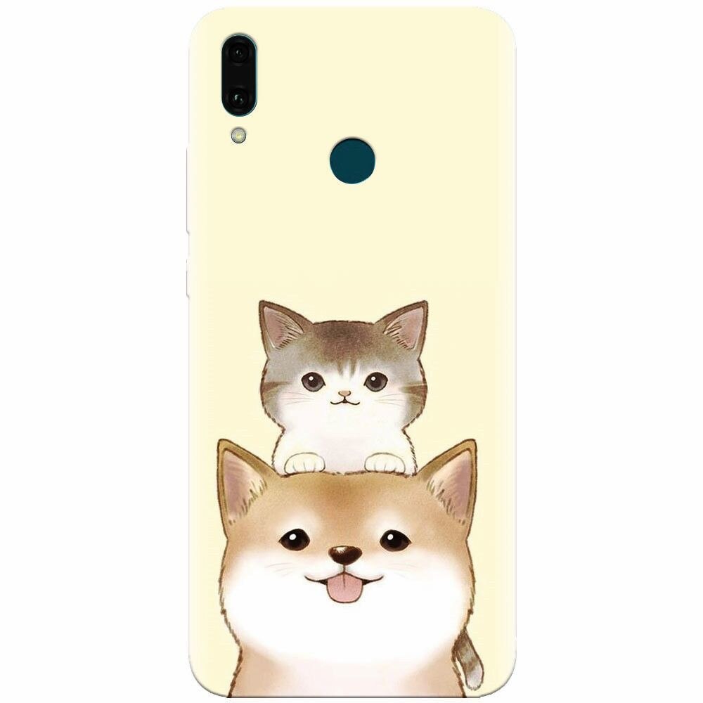 Husa silicon pentru Huawei Y9 2019, Two Cat