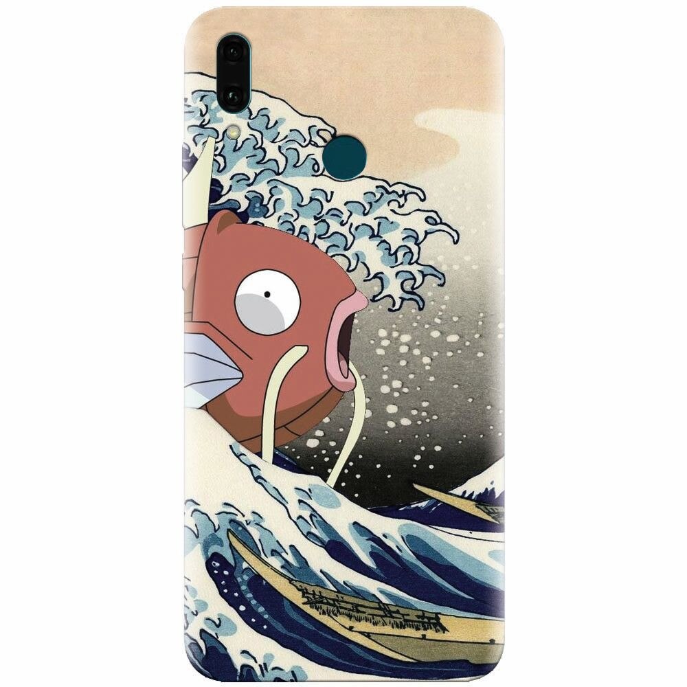 Husa silicon pentru Huawei Y9 2019, Great Wave Fish