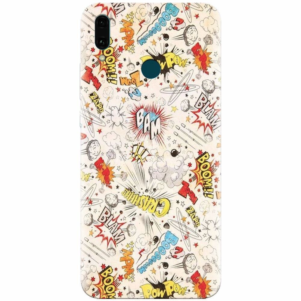 Husa silicon pentru Huawei Y9 2019, Vintage Comic