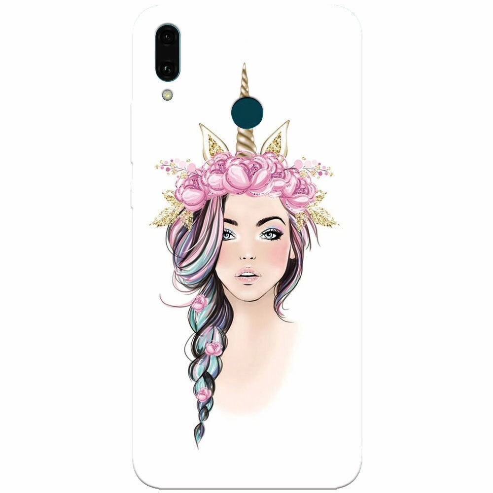Husa silicon pentru Huawei Y9 2019, Unicorn Girl