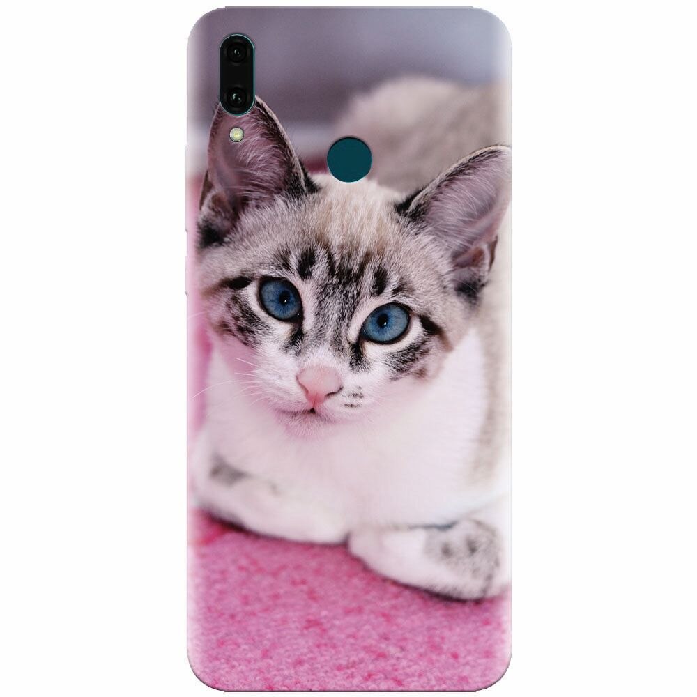 Husa silicon pentru Huawei Y9 2019, Siamese Kitty