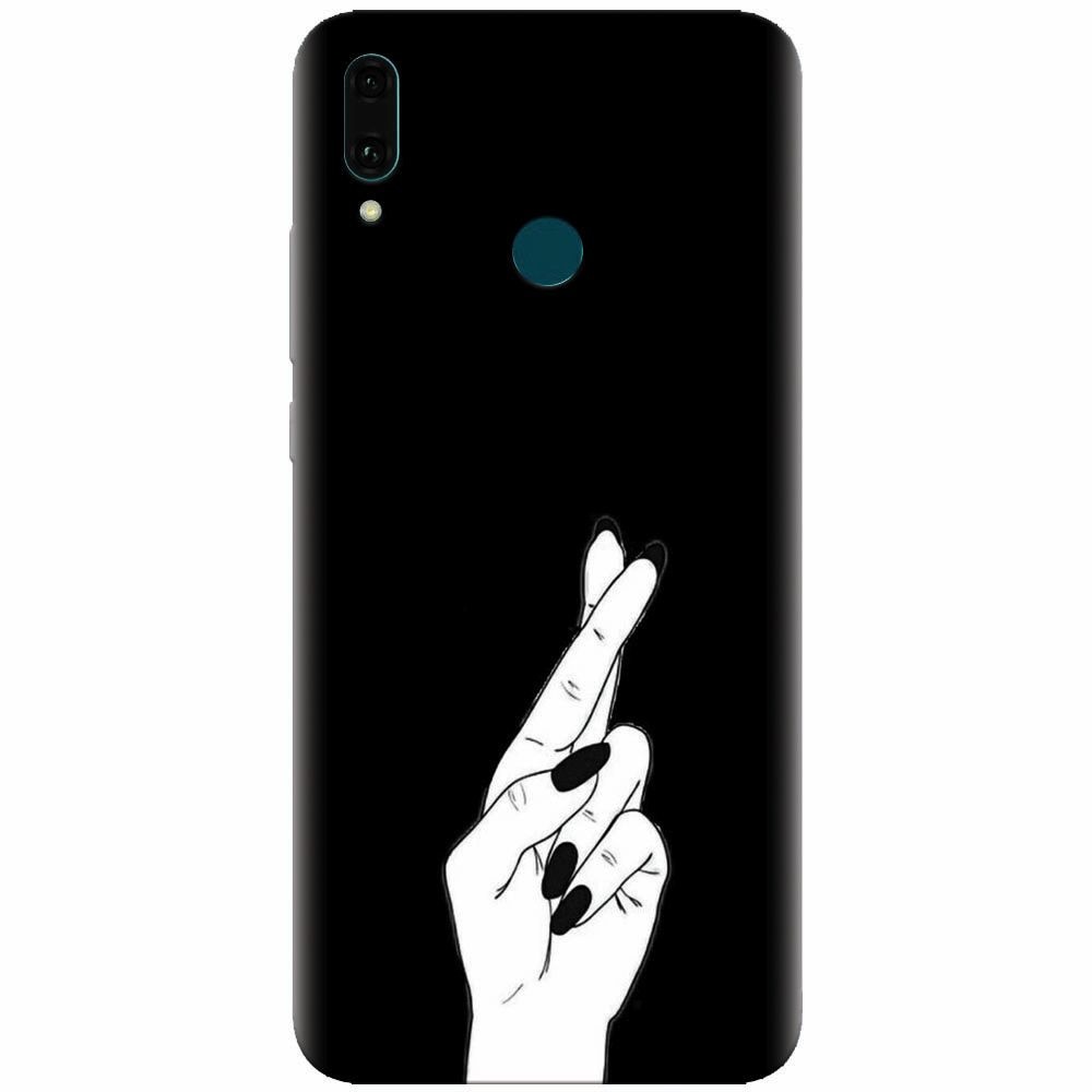 Husa silicon pentru Huawei Y9 2019, Finger Cross