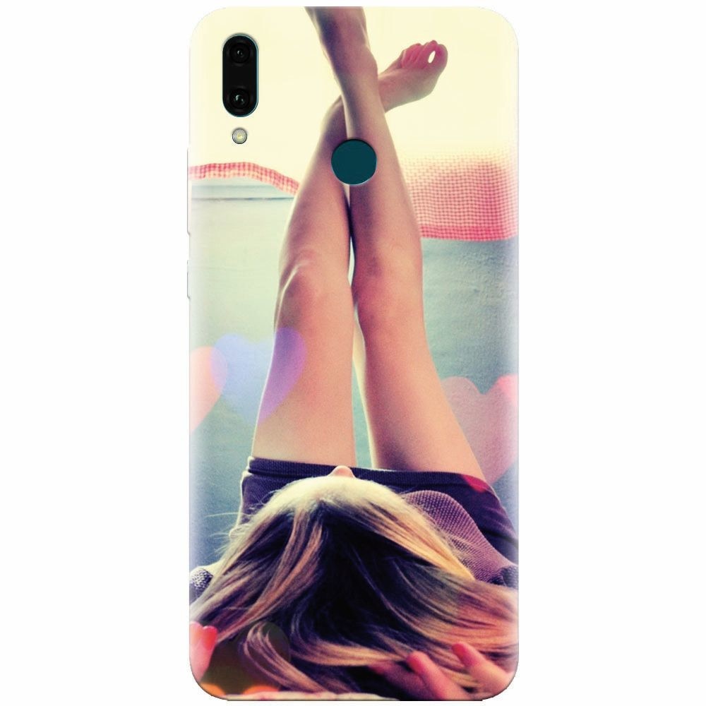Husa silicon pentru Huawei Y9 2019, Relax Girl