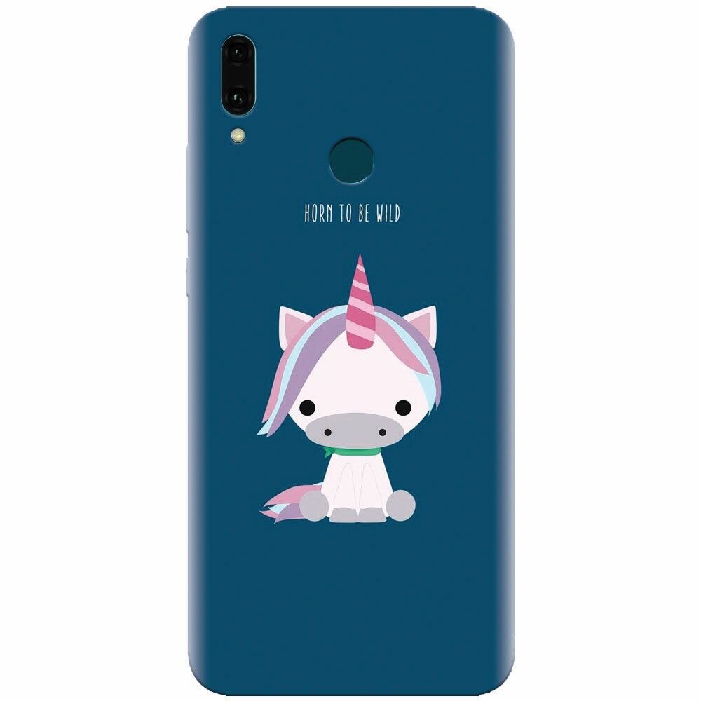 Husa silicon pentru Huawei Y9 2019, Horn To Be Wild Cute Unicorn