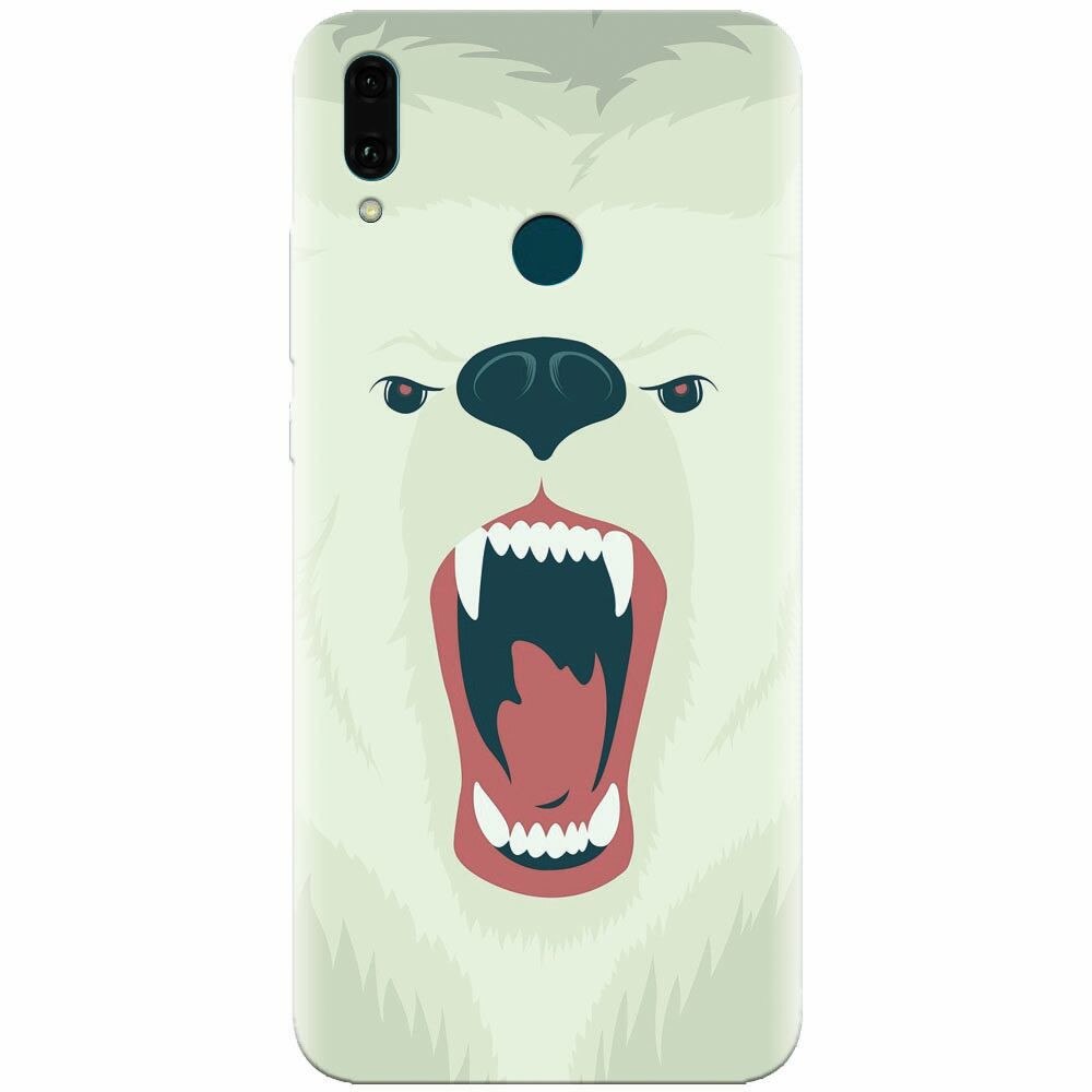 Husa silicon pentru Huawei Y9 2019, Fierce Polar Bear Winter