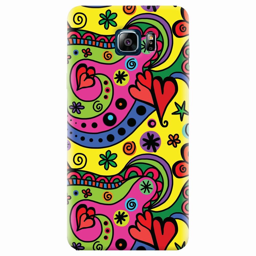 Husa silicon pentru Samsung Galaxy Note 5, Heart Color