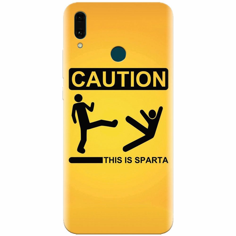 Husa silicon pentru Huawei Y9 2019, This Is Sparta Funny Illustration