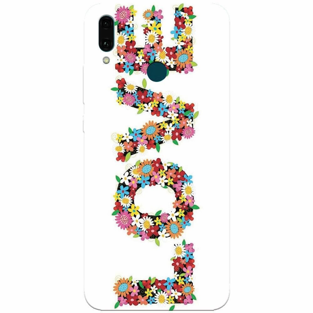 Husa silicon pentru Huawei Y9 2019, Love Made By Flowers