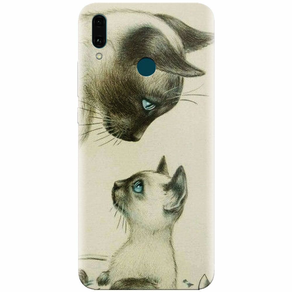 Husa silicon pentru Huawei Y9 2019, Little Cat