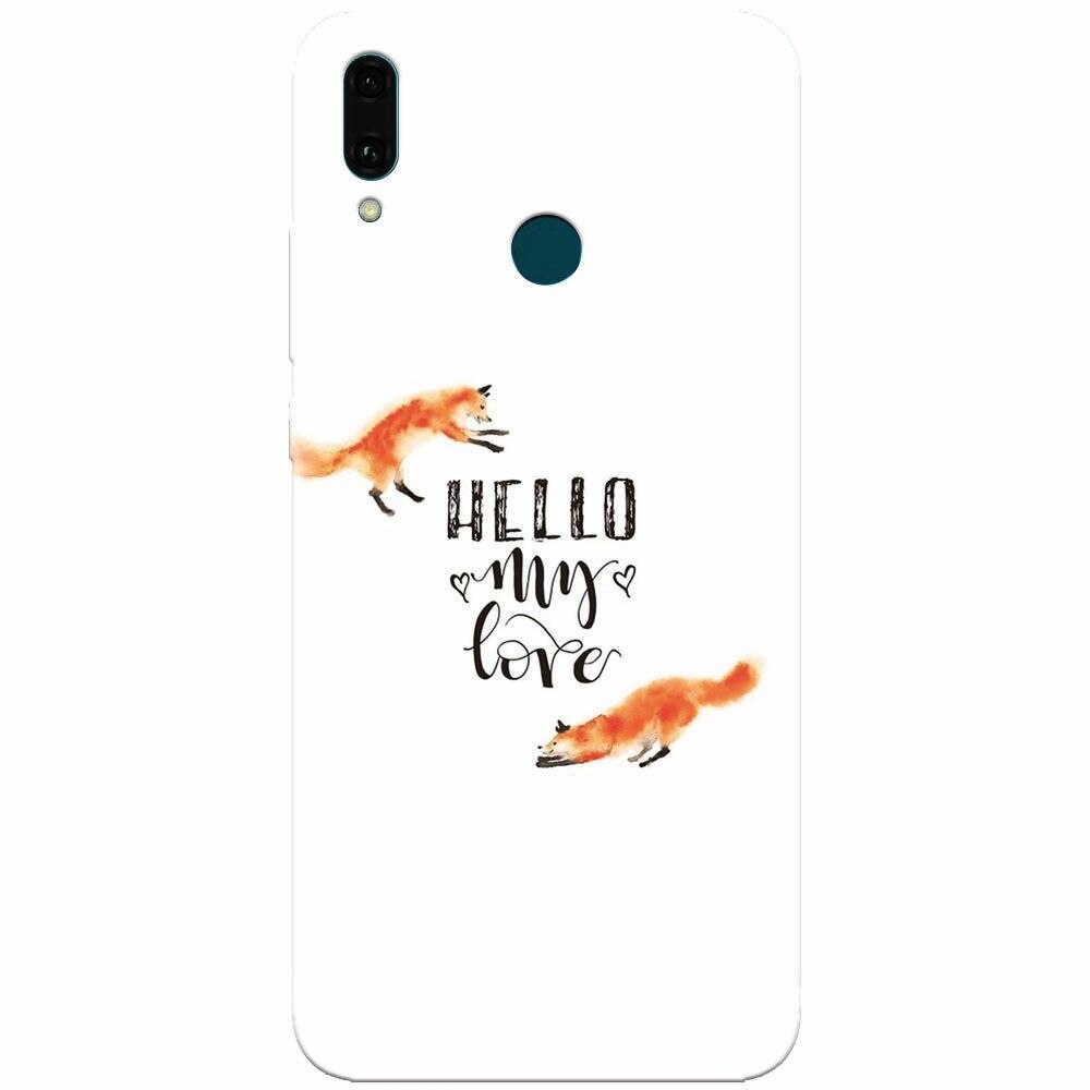 Husa silicon pentru Huawei Y9 2019, Hello My Love