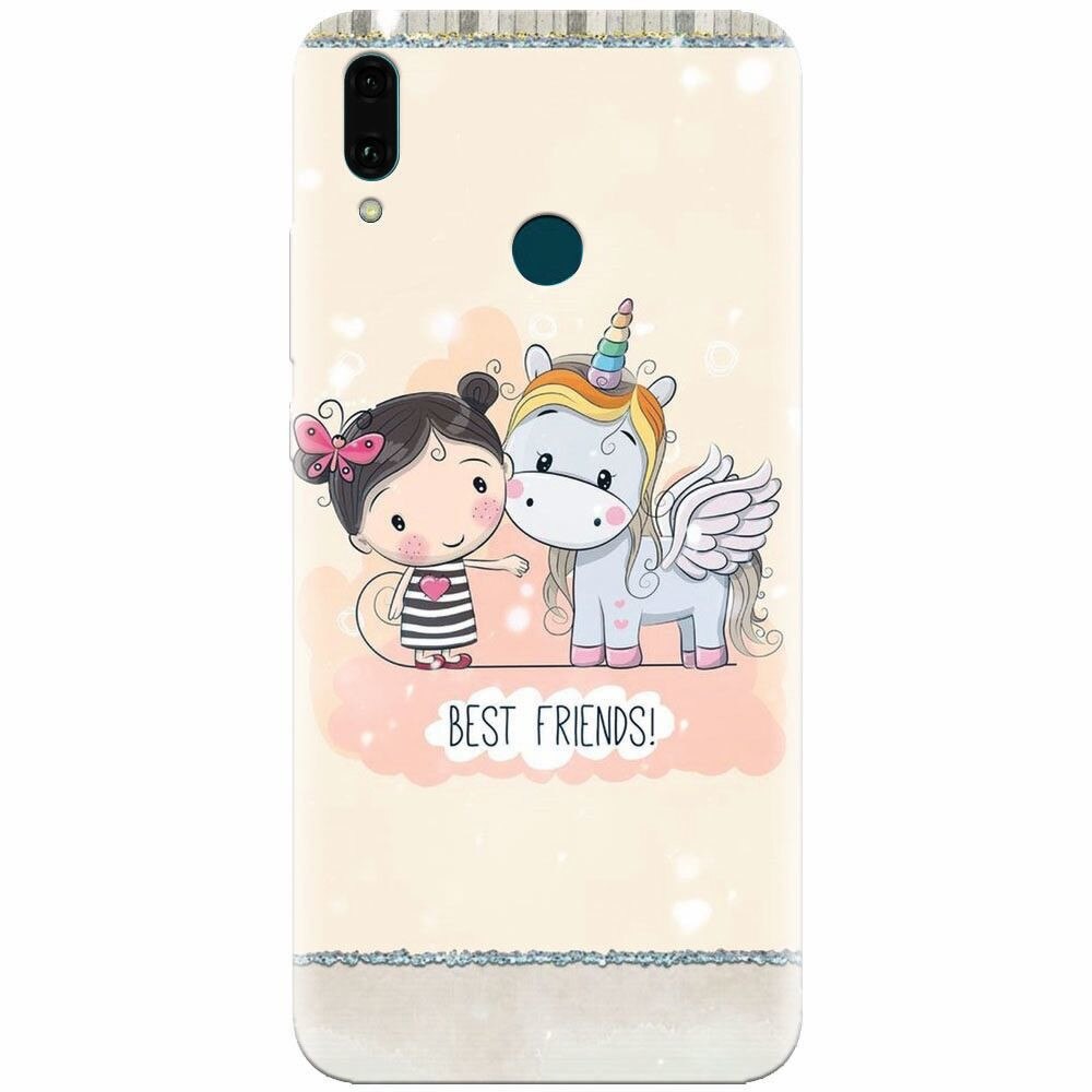 Husa silicon pentru Huawei Y9 2019, Best Friends
