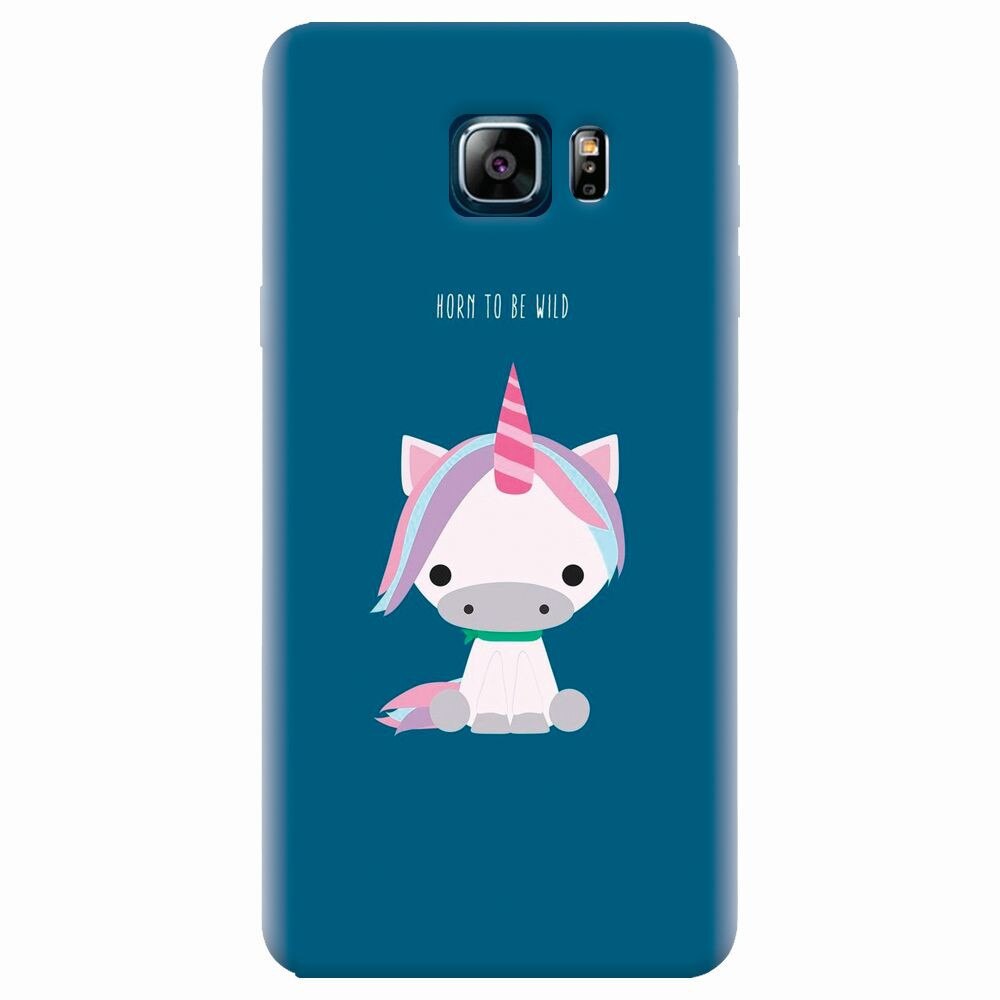 Husa silicon pentru Samsung Galaxy Note 5, Horn To Be Wild Cute Unicorn