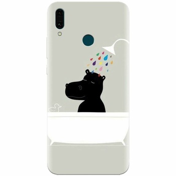 Husa silicon pentru Huawei Y9 2019, Hippo Bath Husa silicon pentru Huawei Y9 2019, Hippo Bath
