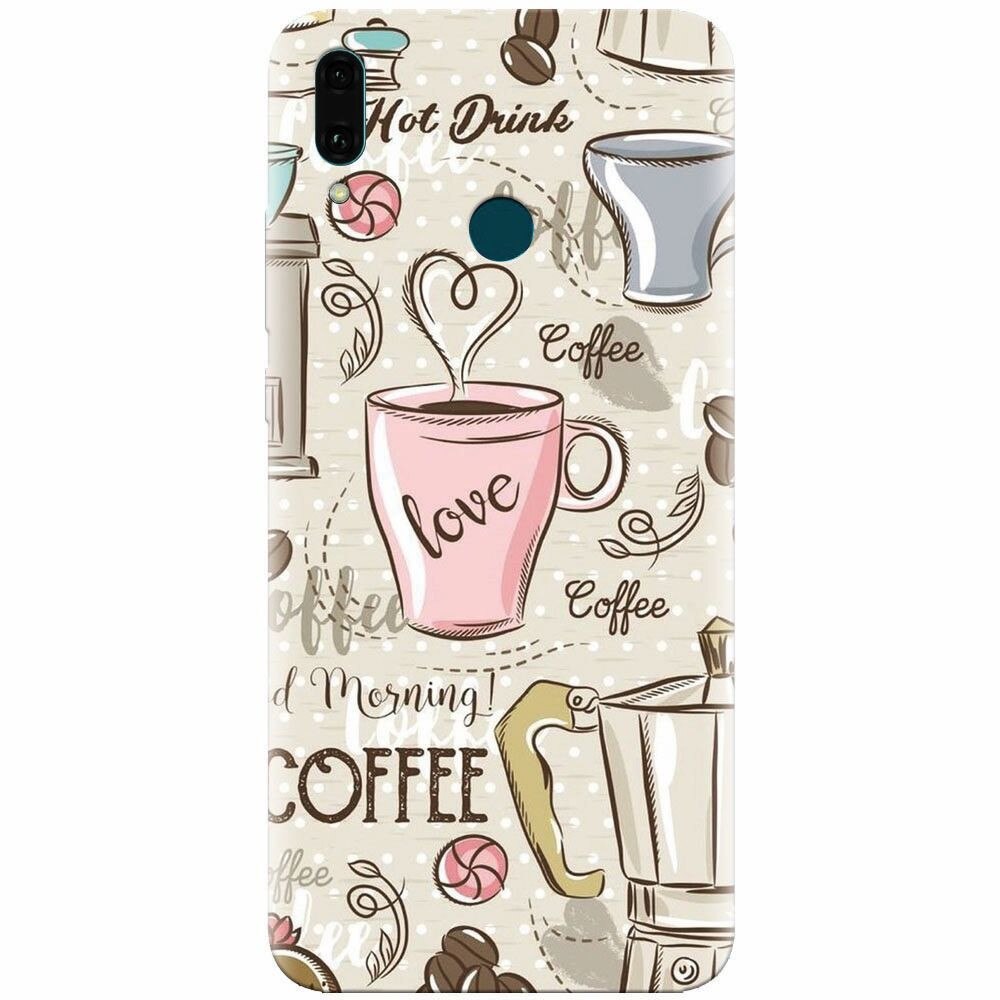 Husa silicon pentru Huawei Y9 2019, Coffe And Donuts