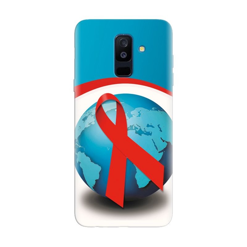 Husa silicon pentru Samsung Galaxy A6 Plus 2018, World Aids Day