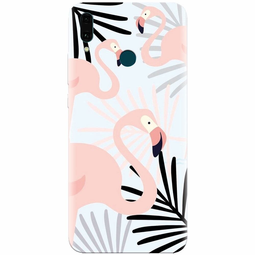 Husa silicon pentru Huawei Y9 2019, Flamingo