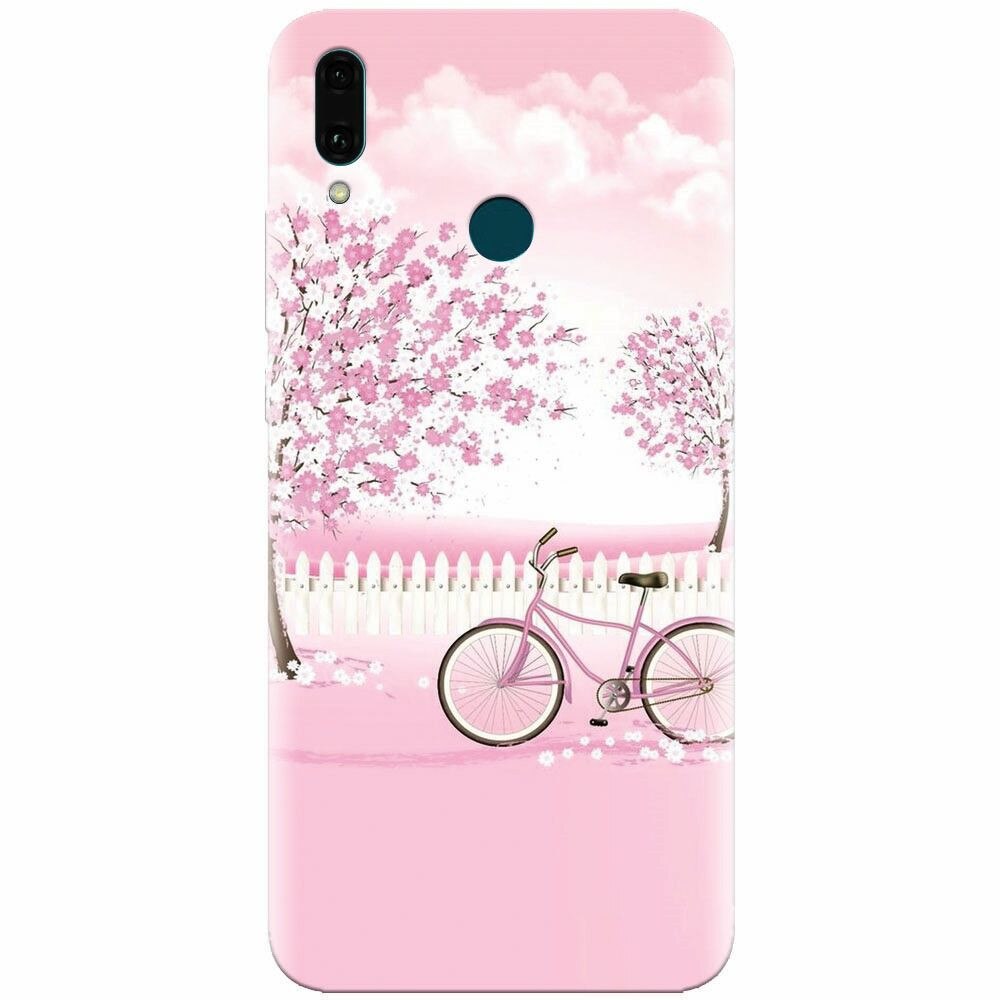 Husa silicon pentru Huawei Y9 2019, Pink Spring