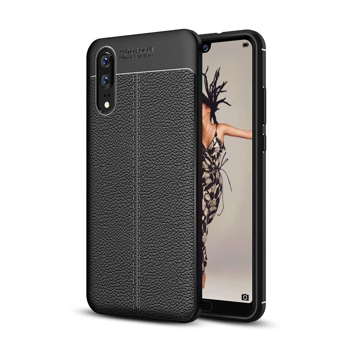 Husa Huawei P20 Tpu Grain - negru