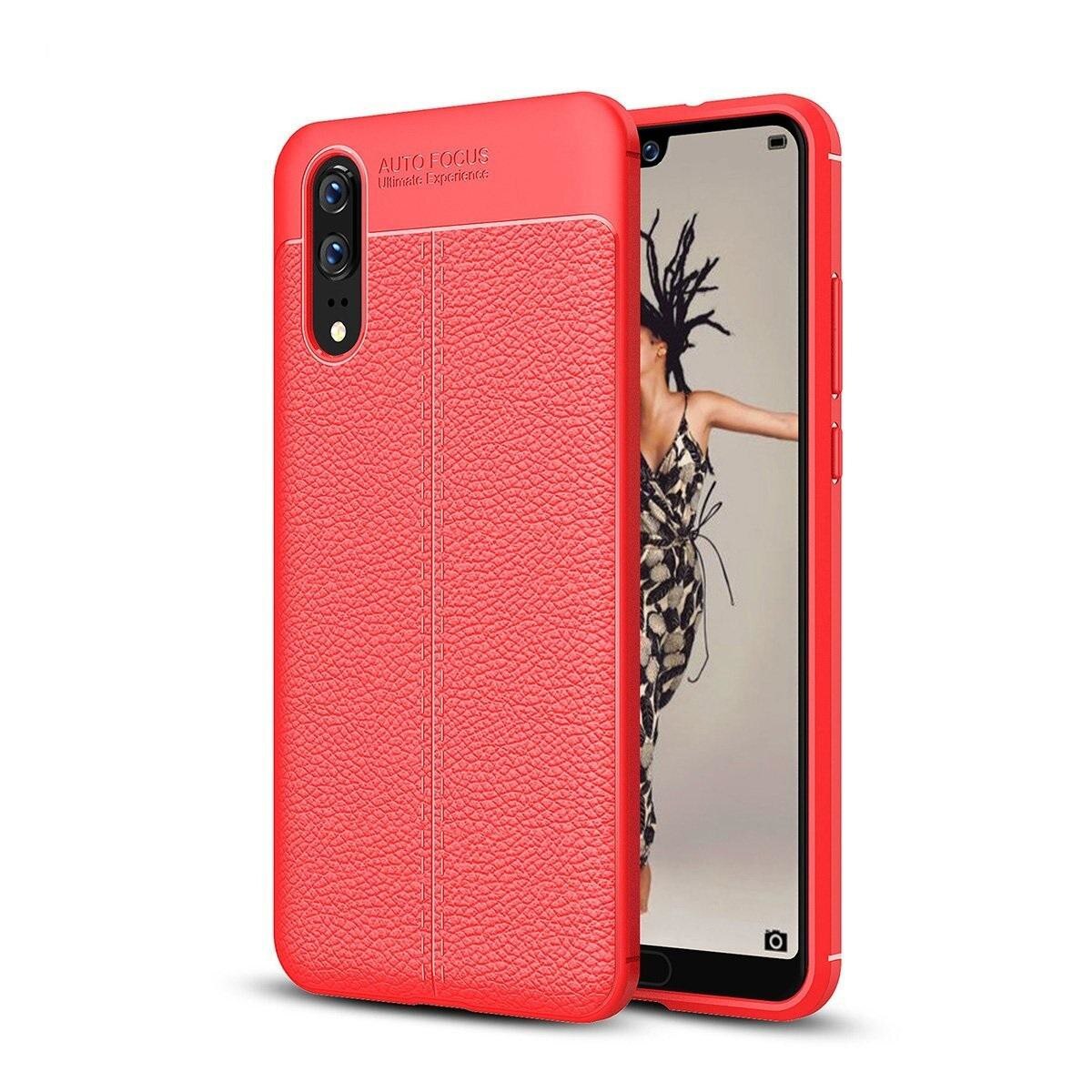 Husa Huawei P20 Tpu Grain - rosu