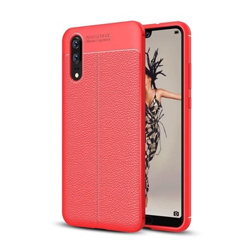 Husa Huawei P20 Tpu Grain - rosu Husa Huawei P20 Tpu Grain - rosu
