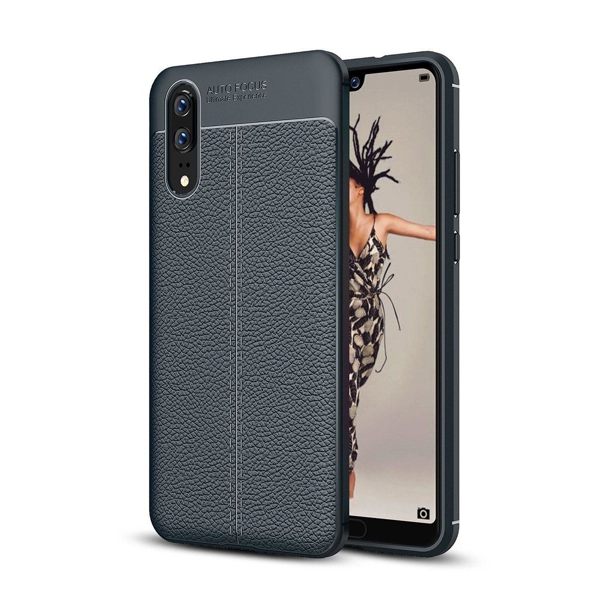 Husa Huawei P20 Tpu Grain - albastru
