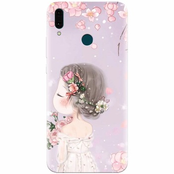Husa silicon pentru Huawei Y9 2019, Girl 001 Husa silicon pentru Huawei Y9 2019, Girl 001