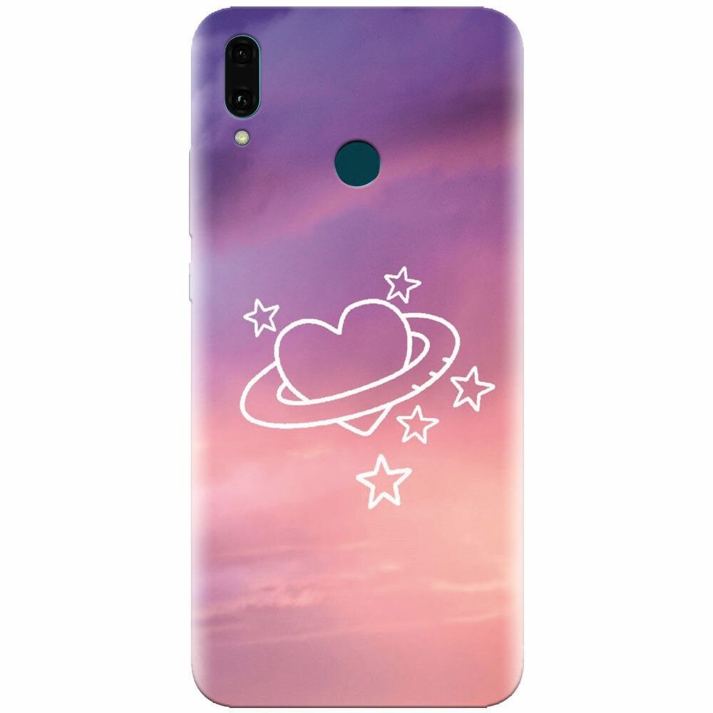 Husa silicon pentru Huawei Y9 2019, Galaxy Heart