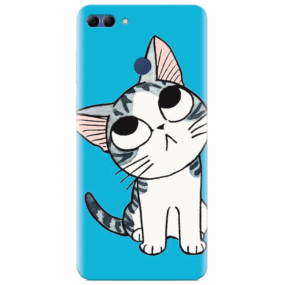 Husa silicon pentru Huawei Y9 2018, Cat Lovely Cartoon