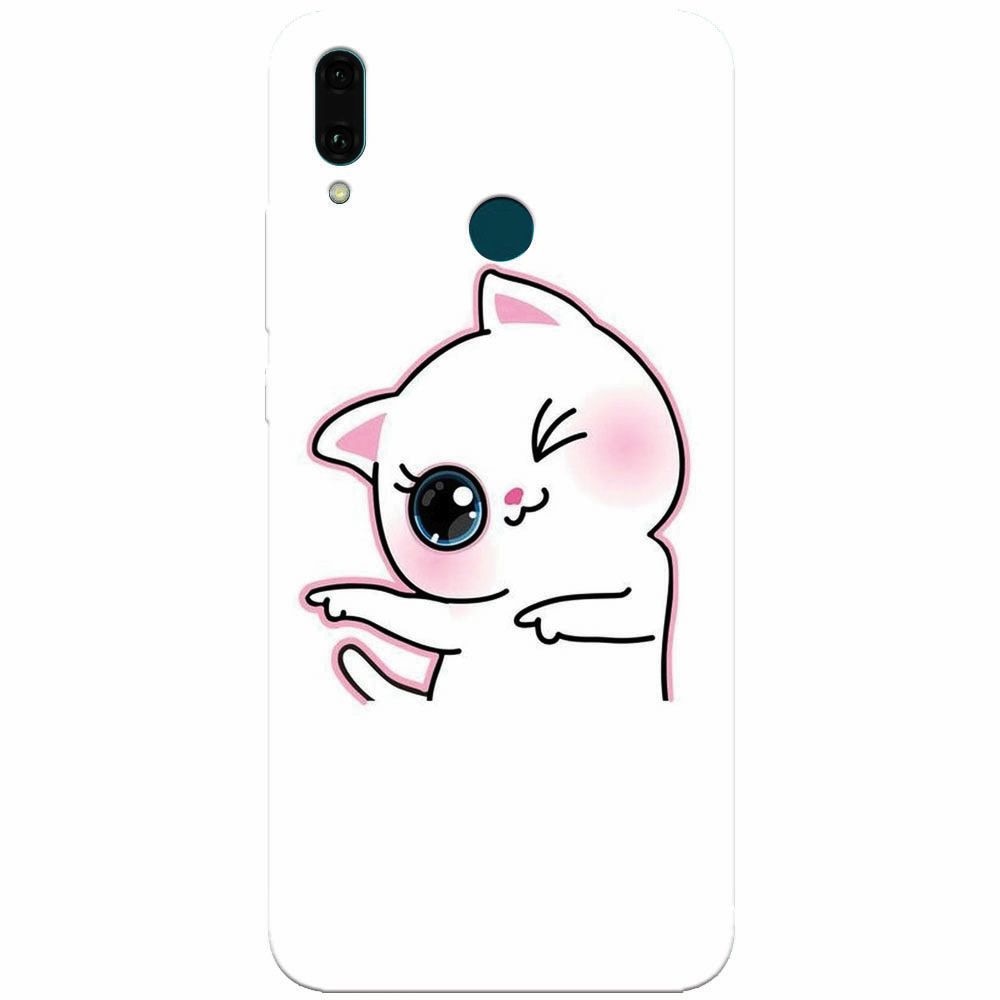 Husa silicon pentru Huawei Y9 2019, Cute Kitty