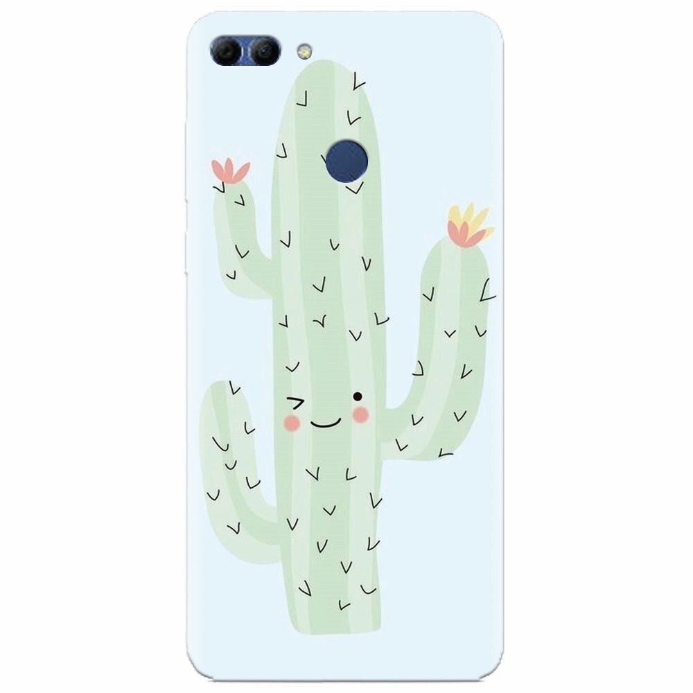 Husa silicon pentru Huawei Y9 2018, Cactus