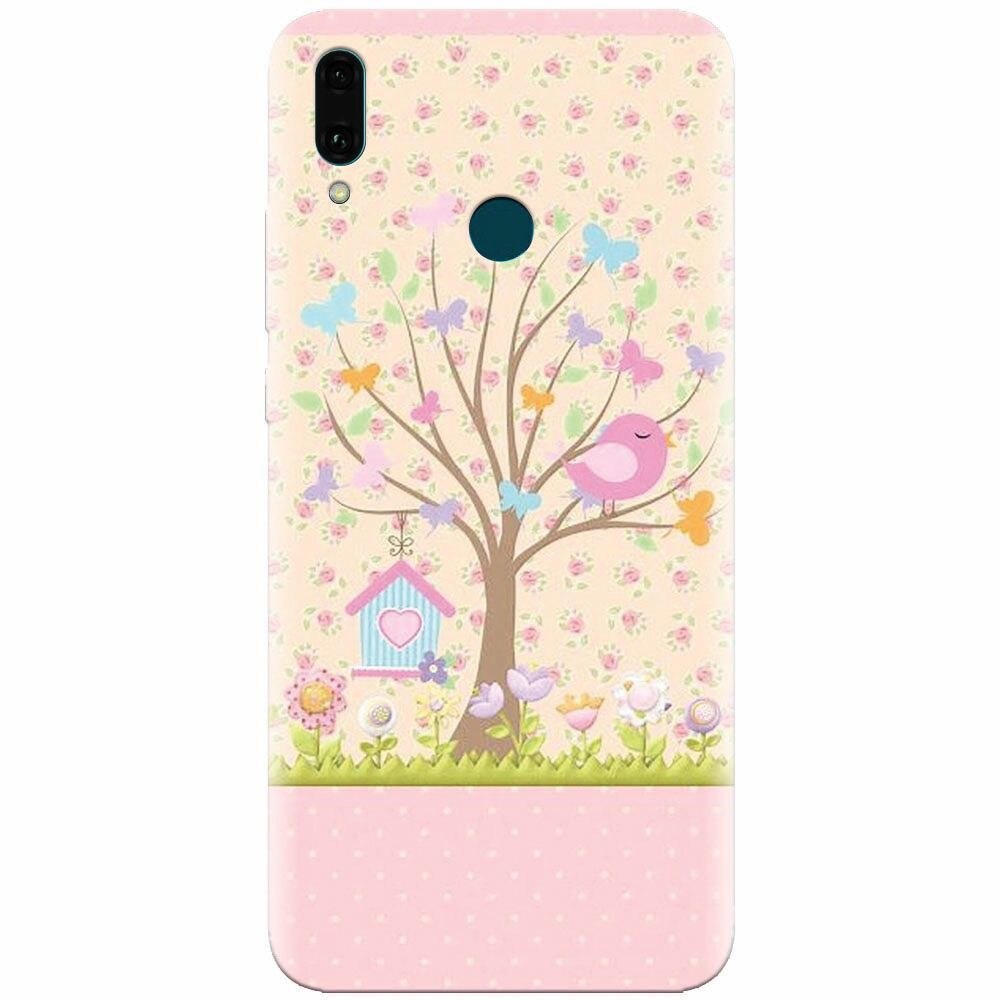 Husa silicon pentru Huawei Y9 2019, Cute Birdhouse