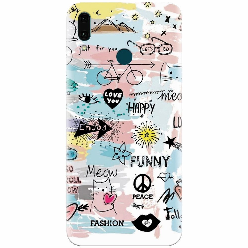 Husa silicon pentru Huawei Y9 2019, Travel 101