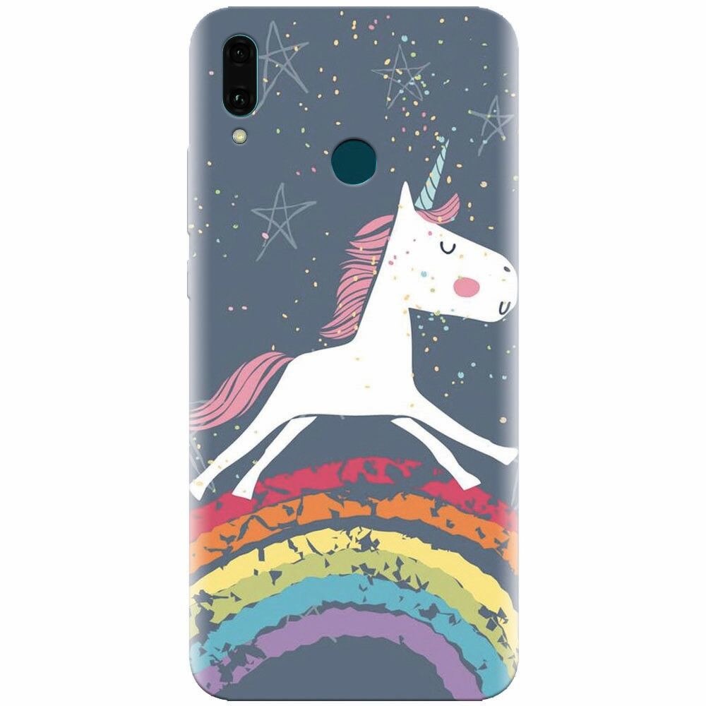 Husa silicon pentru Huawei Y9 2019, Unicorn Rainbow