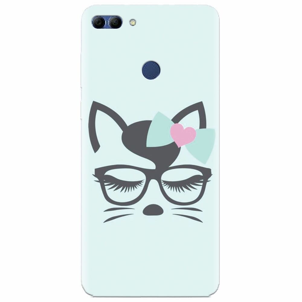 Husa silicon pentru Huawei Y9 2018, Angel Cat