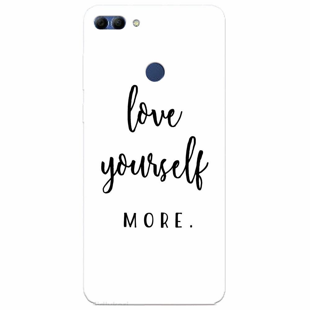 Husa silicon pentru Huawei Y9 2018, Love Yourself More