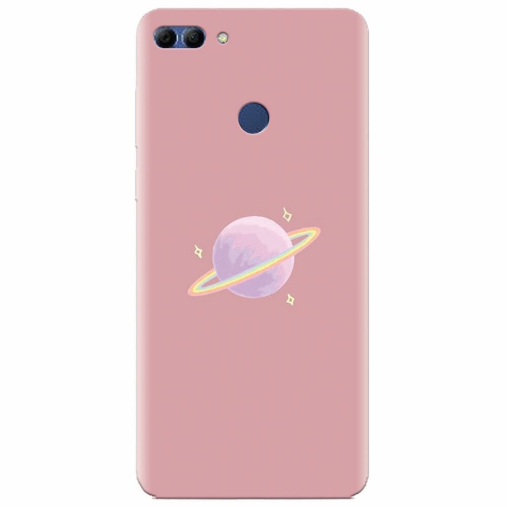 Husa silicon pentru Huawei Y9 2018, Saturn On Pink