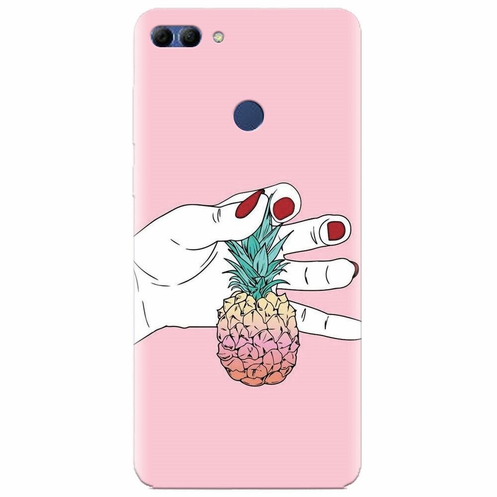 Husa silicon pentru Huawei Y9 2018, Rainbow Pinepple