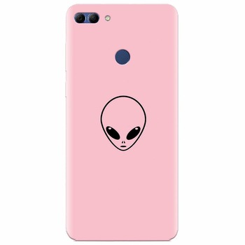 Husa silicon pentru Huawei Y9 2018, Pink Alien Husa silicon pentru Huawei Y9 2018, Pink Alien
